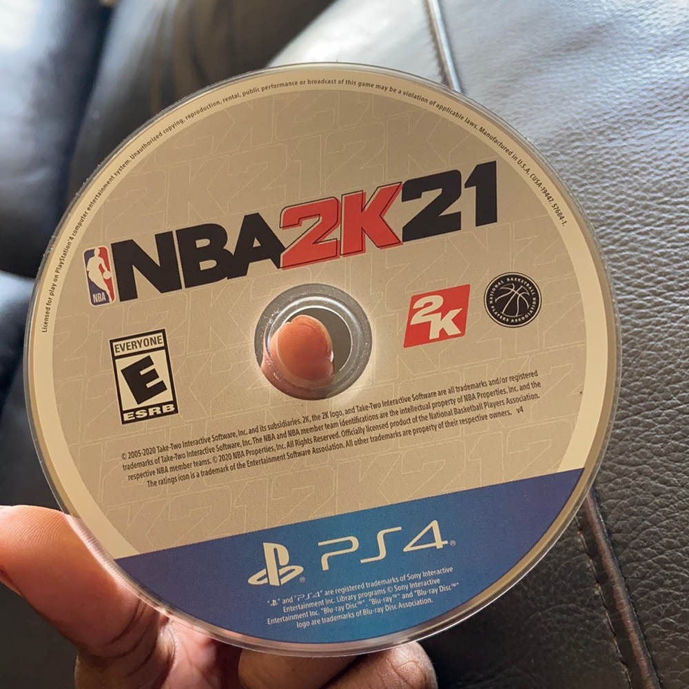 NBA 2K21 PS4 disc